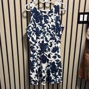 Eclipse Blue and White Floral Dress